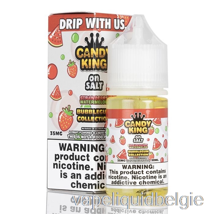 Vape Smaken Aardbei Watermeloen Bubblegum Collectie - Candy King Op Zout - 30ml 50mg